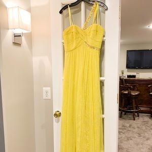 BCBGMaxAzria Yellow Formal Dress - worn once